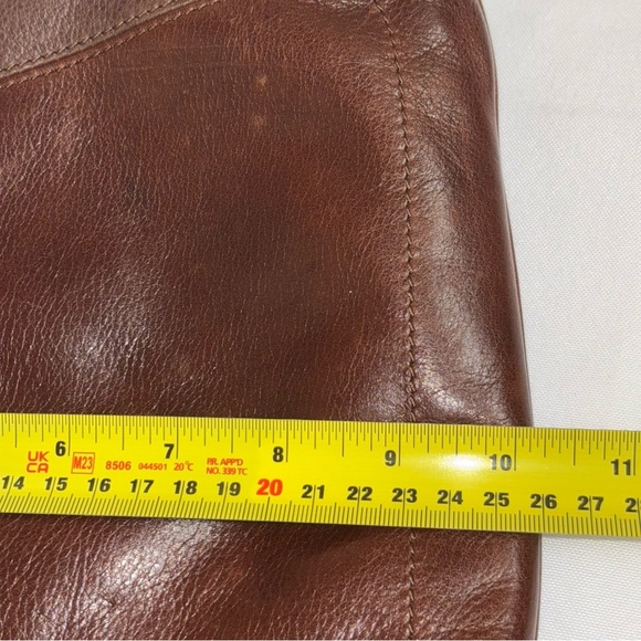 Vintage Liz Claiborne Brown Leather Shoulder Bag - Picture 9 of 15